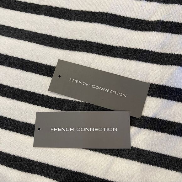 NWT French Connection Drop Shoulder Striped Sweater XS - Picture 6 of 10